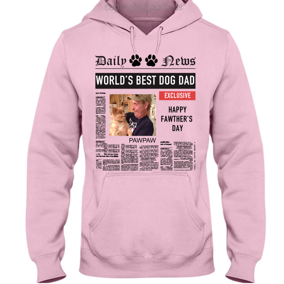 Worlds Best Dog Dad Shirt - Image 3