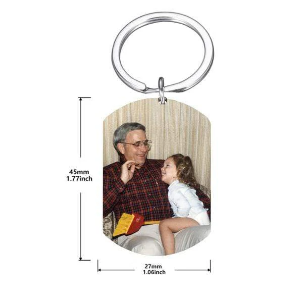 I Have A Hero I Call Him Dad Family Keychain - Image 3