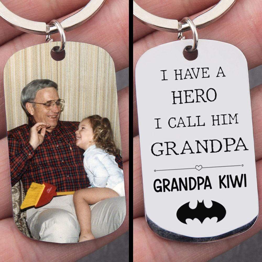 I Have A Hero I Call Him Dad Family Keychain - Image 4