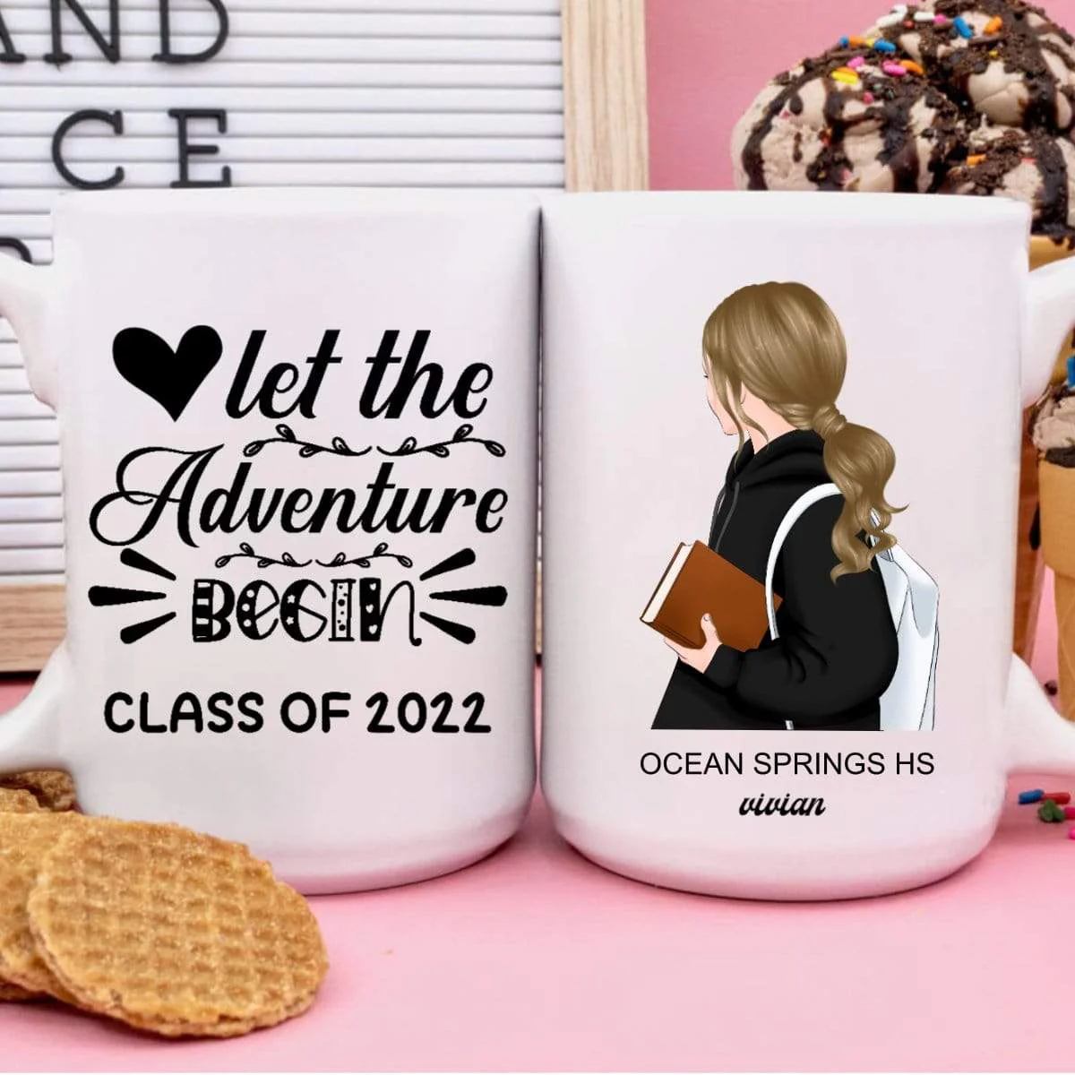 Let The Adventure Begin Senior Coffee Mug - Image 2