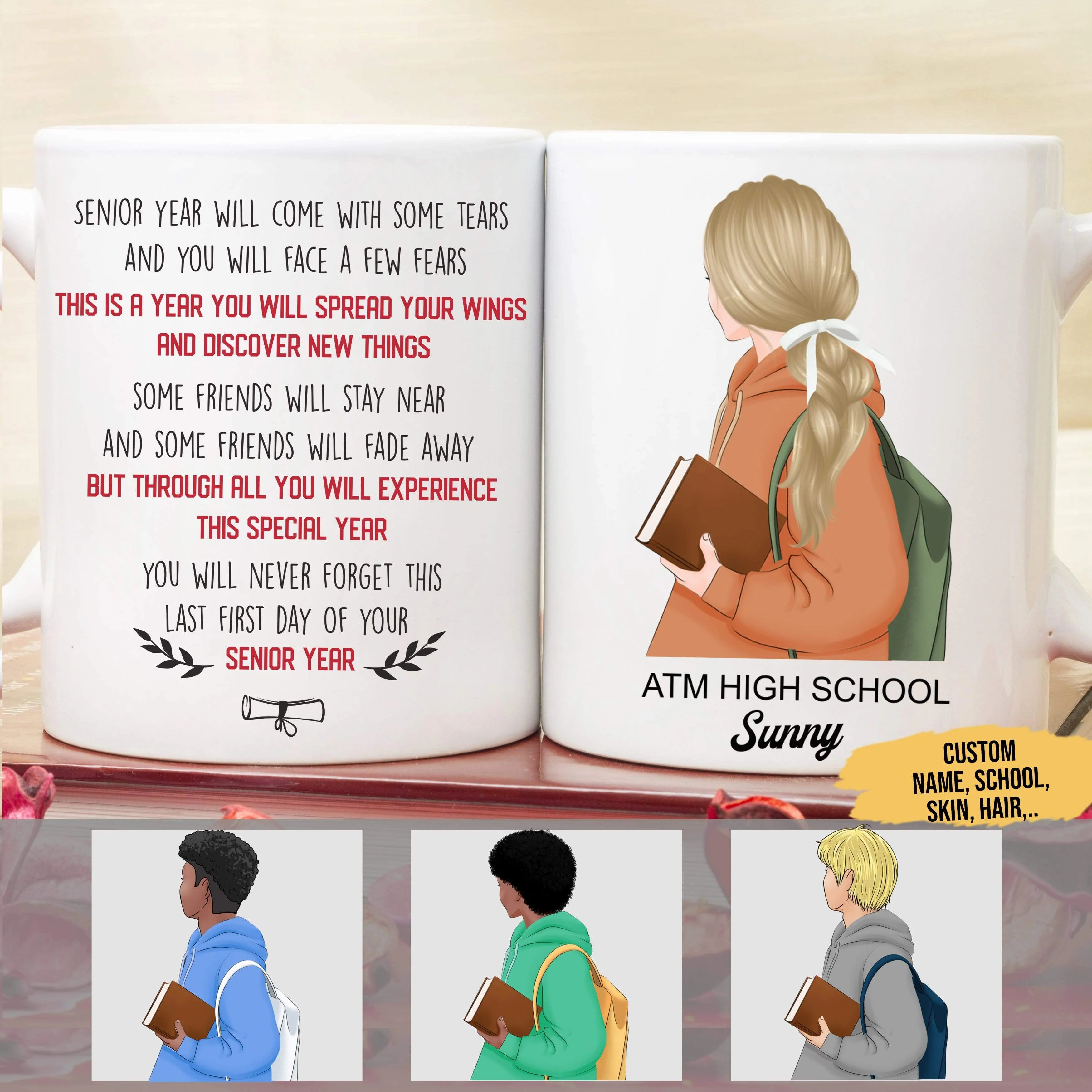 Tears And Fear In Senior Year 2022 Senior Coffee Mug