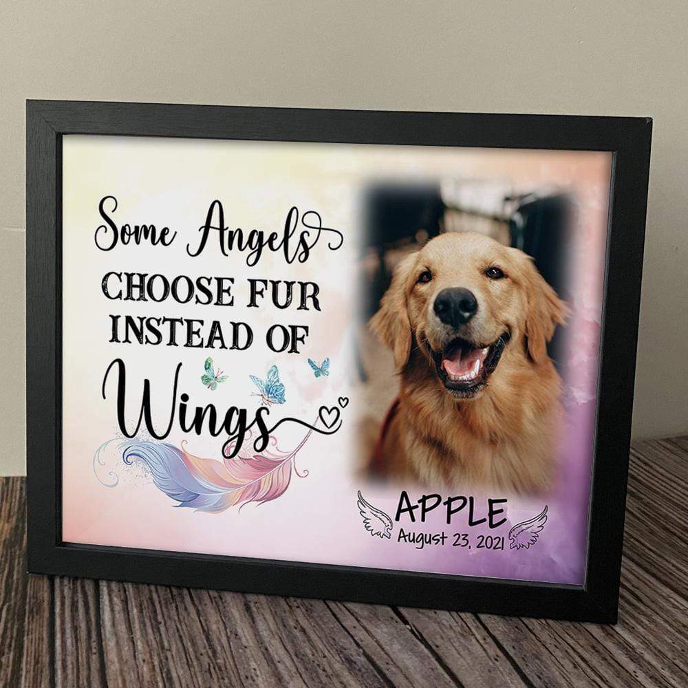 Some Angels Choose Fur Memorial Dog Picture Frame 892383 - Image 2