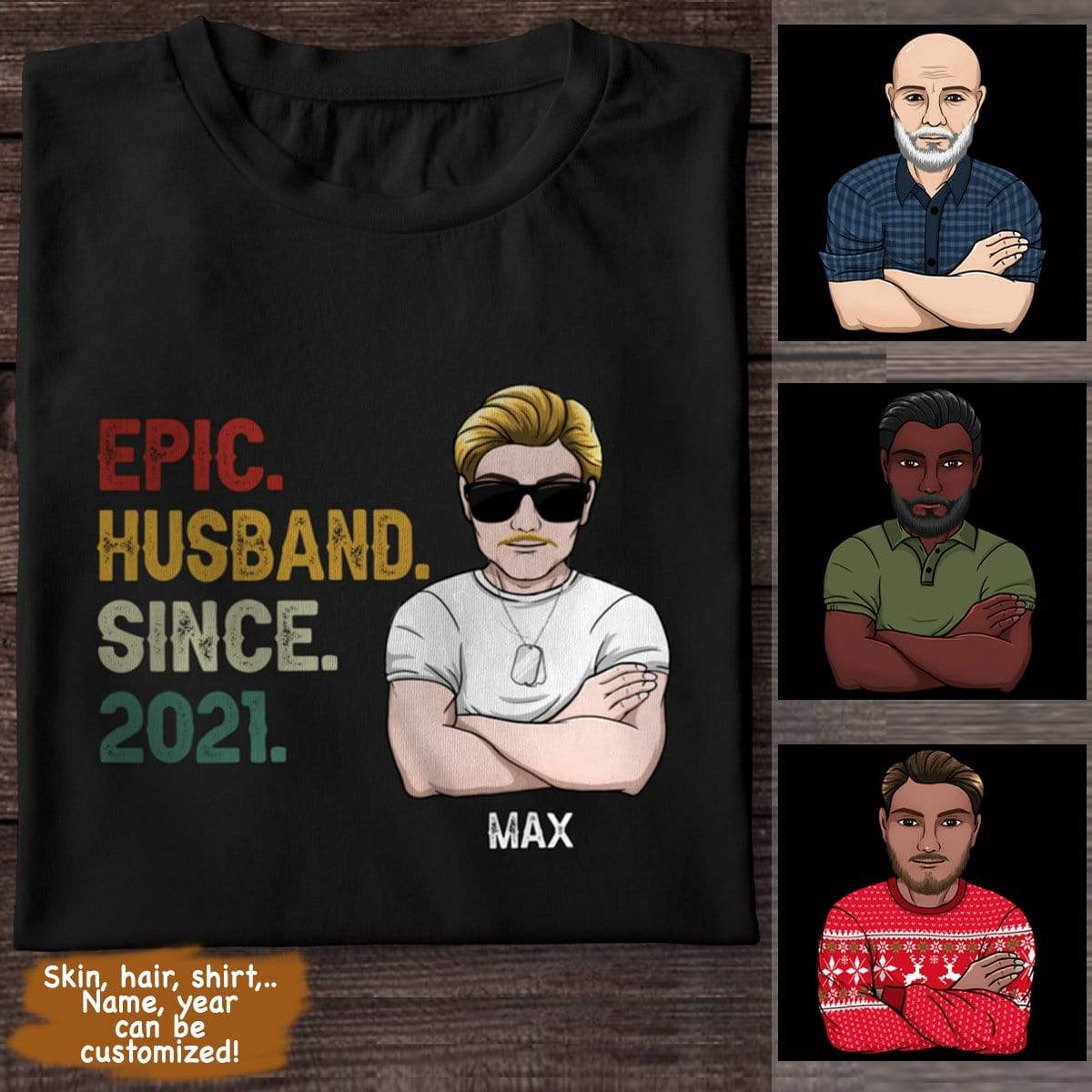 Epic Husband Since Year Family Shirt