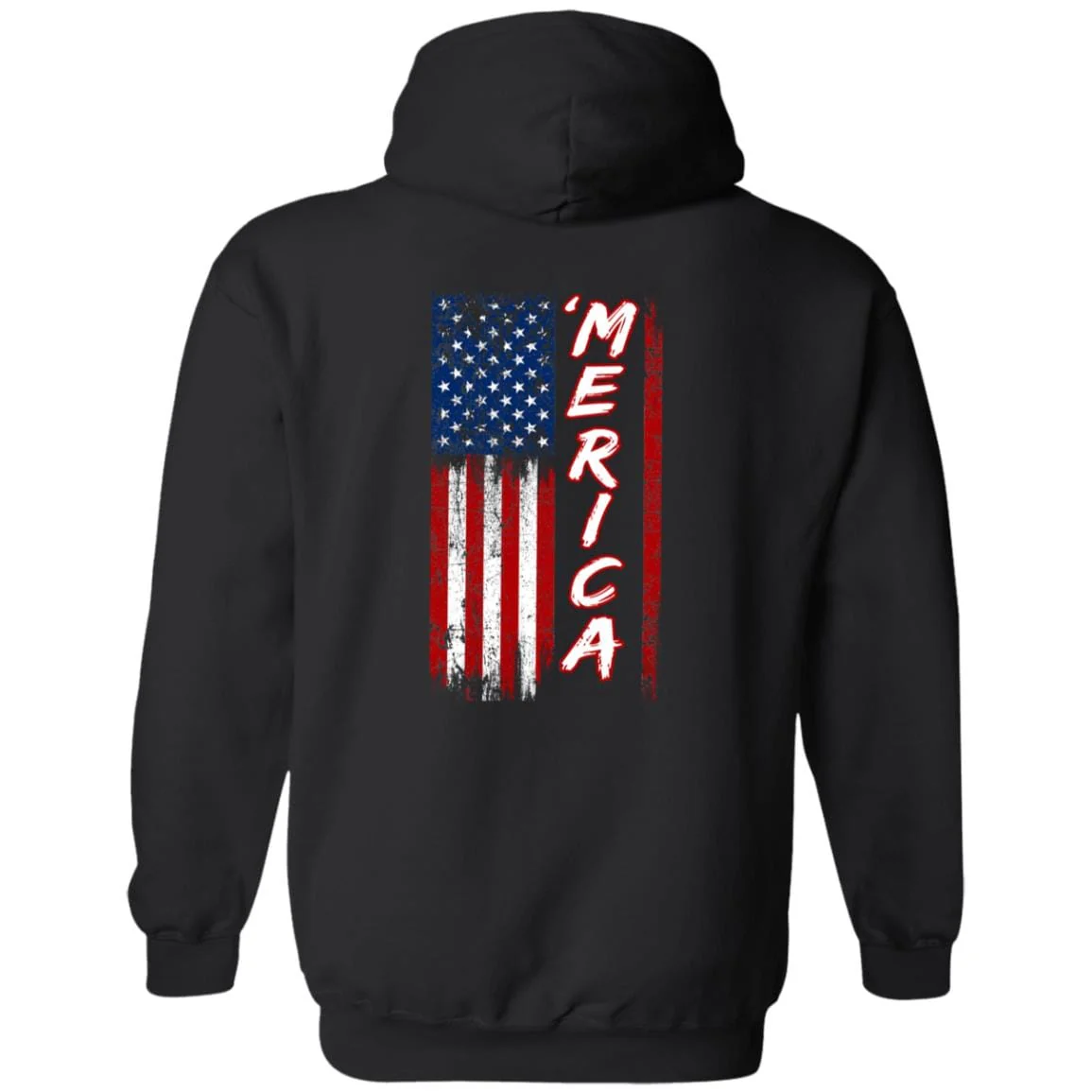Merica Distressed American Flag 4th of July H375 - Image 2