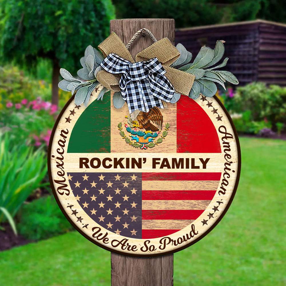 Mexican-American we are so proud- Door Hanger 891463 - Image 4