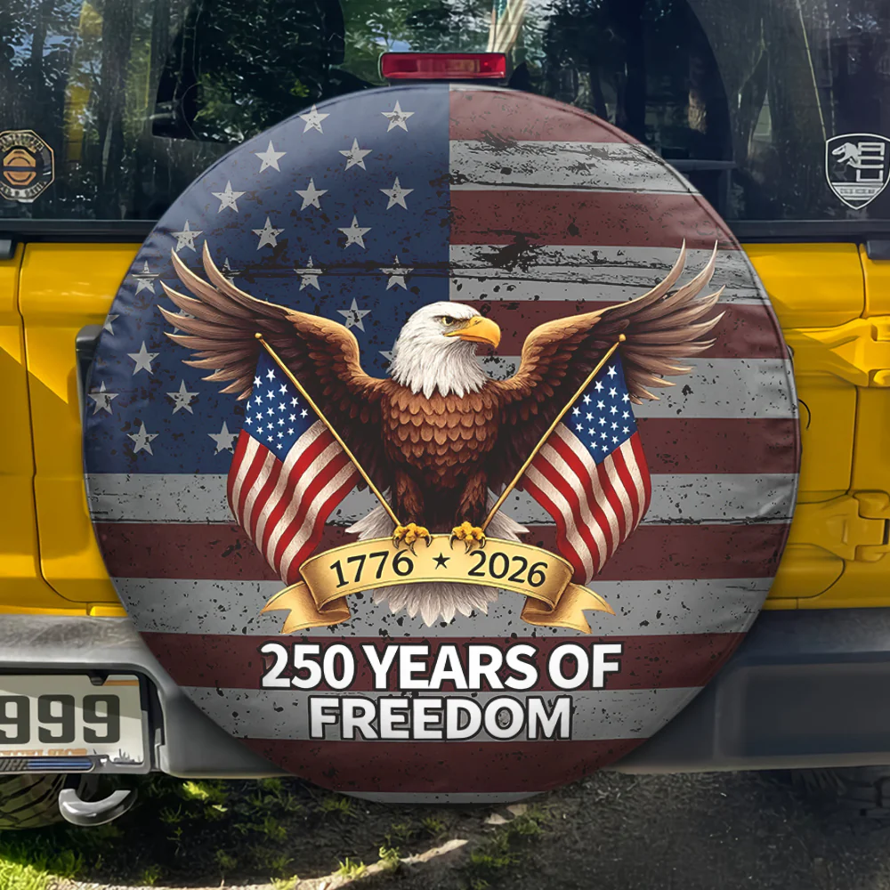 1776-2026 250 Years Of Freedom Tire Cover Gift for Family HA75 898956 - Image 2