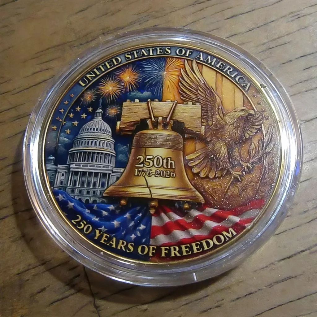 1776-2026 - 250th Anniversary U.S.A. Commemorative Challenge Coin HA75 920216 - Image 2
