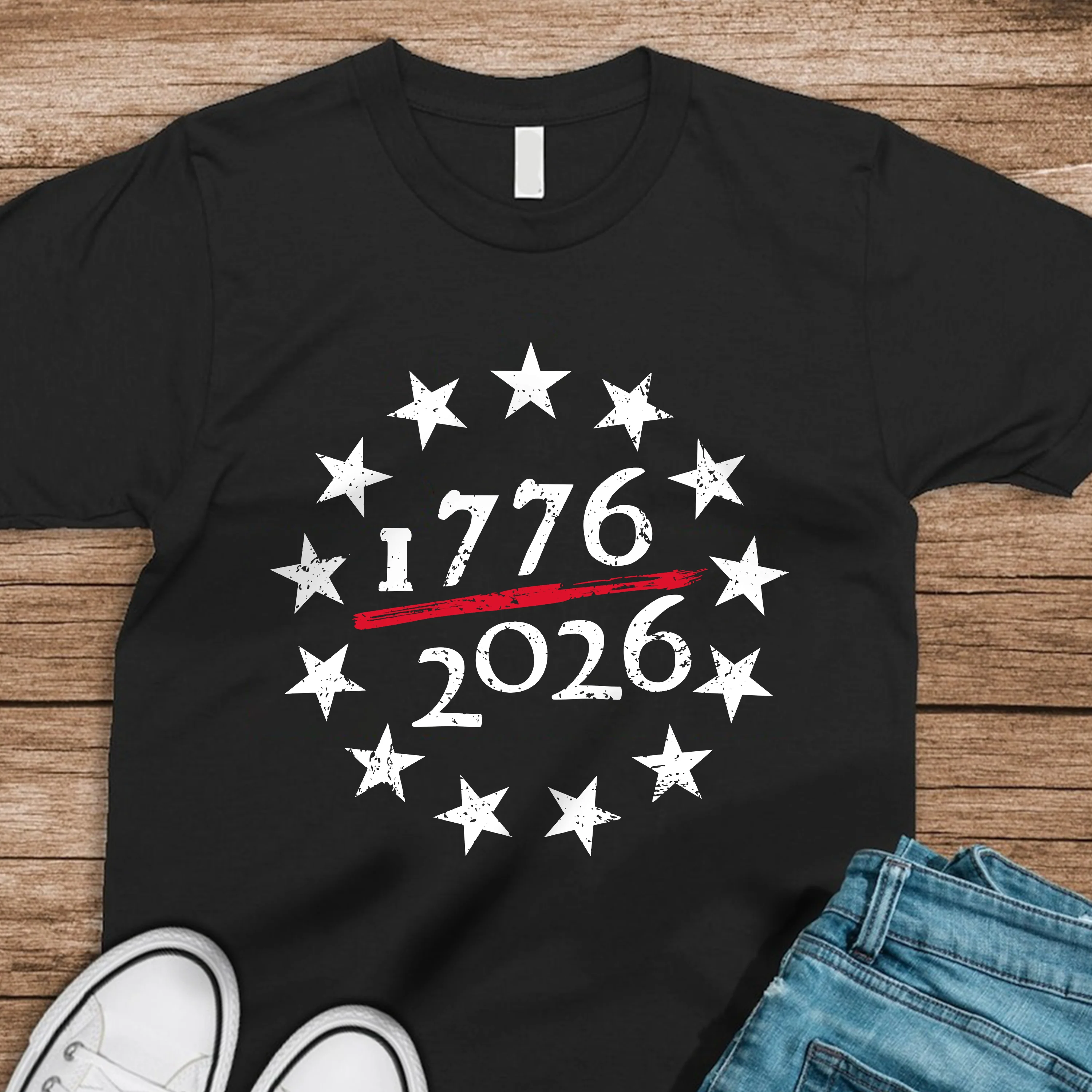1776 - 2026 USA 250th Anniversary Dark Shirt HA75 898048 - Image 8