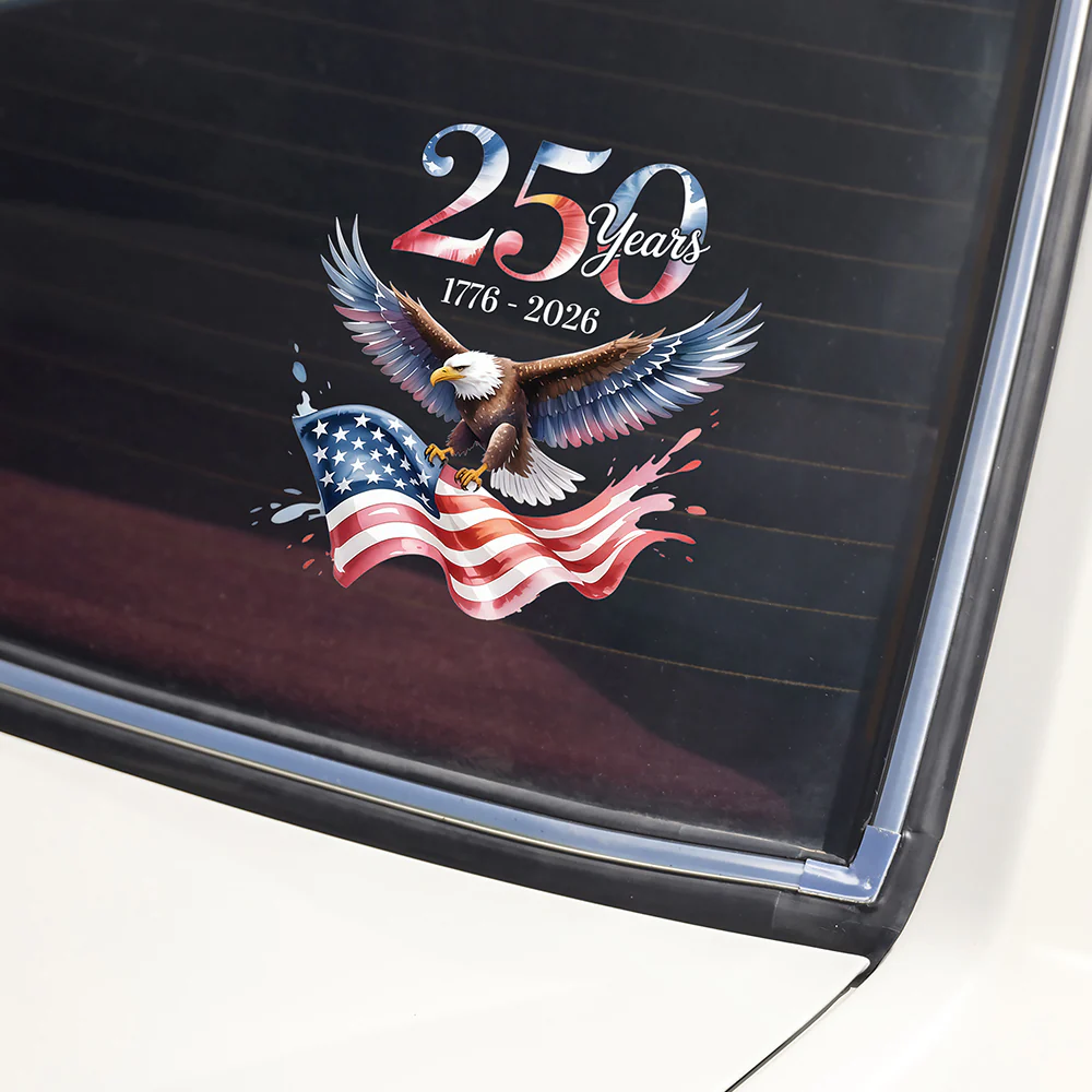 250 Years 1776 - 2026 Patriotic Eagle Car Window Decal Sticker HA75 920162 - Image 5