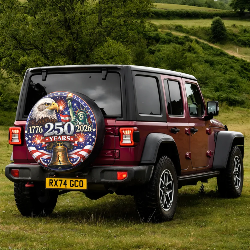 250 Years 1776-2026 Tire Cover Patriotic Decor Gift for Family HA75 921082 - Image 2