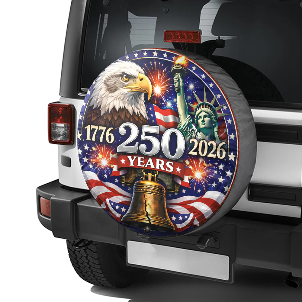 250 Years 1776-2026 Tire Cover Patriotic Decor Gift for Family HA75 921082 - Image 5