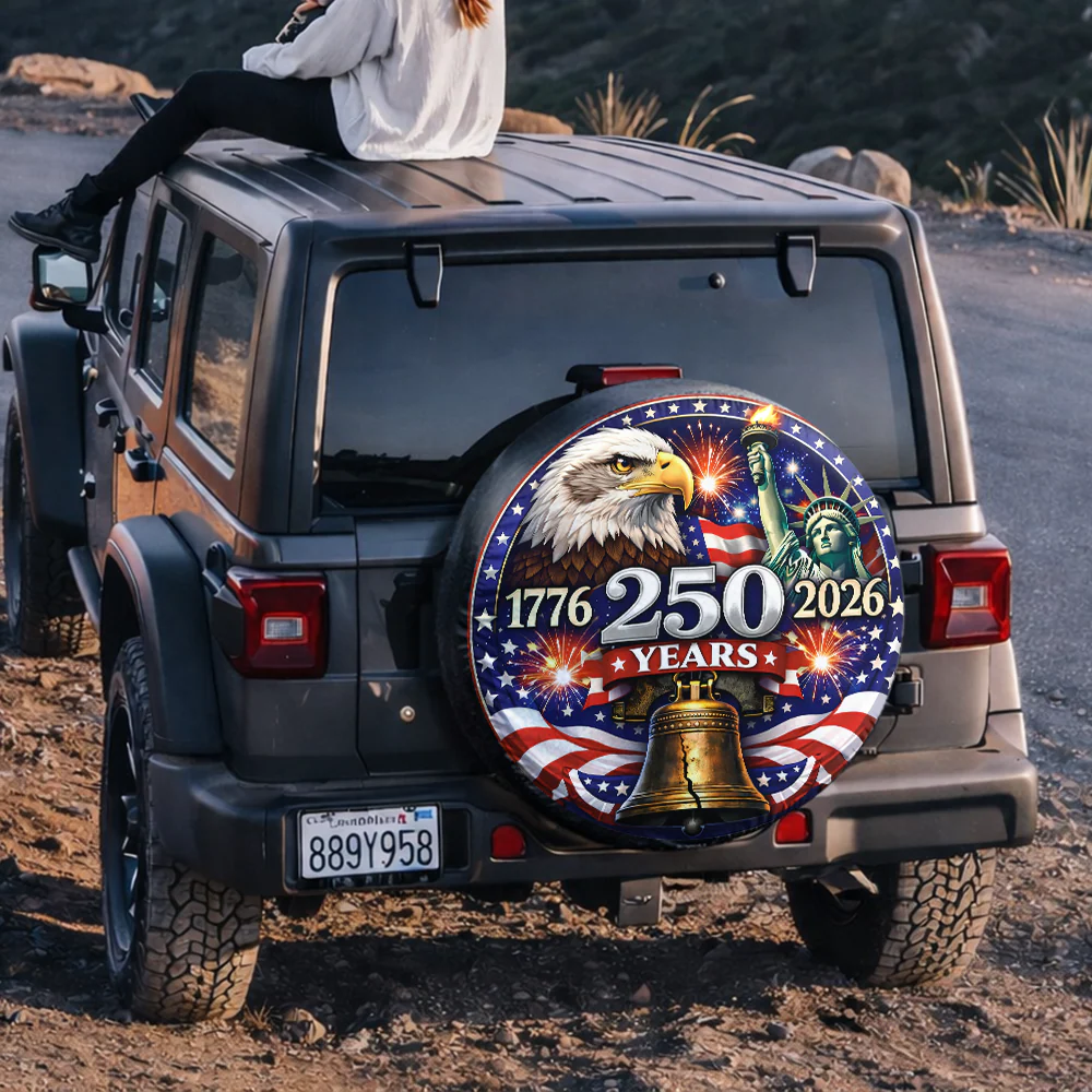 250 Years 1776-2026 Tire Cover Patriotic Decor Gift for Family HA75 921082 - Image 6