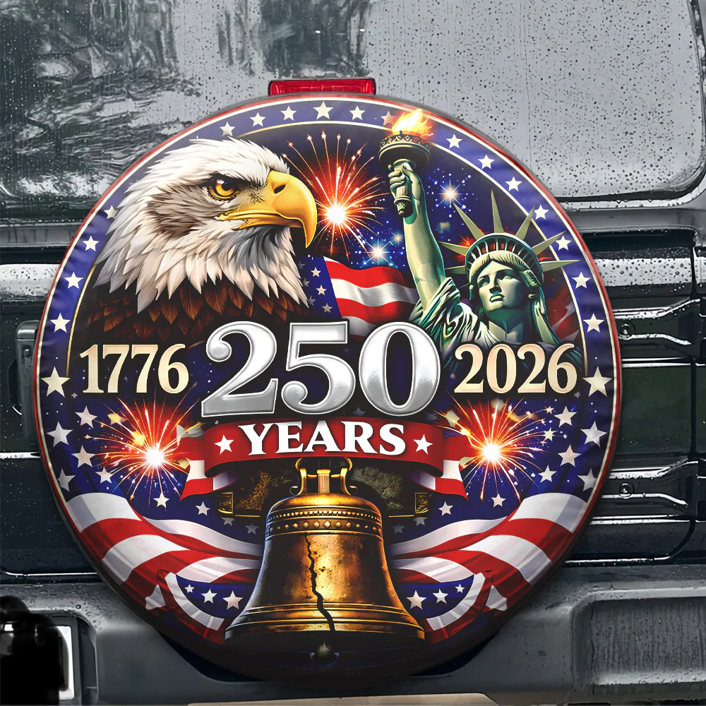250 Years 1776-2026 Tire Cover Patriotic Decor Gift for Family HA75 921082 - Image 7