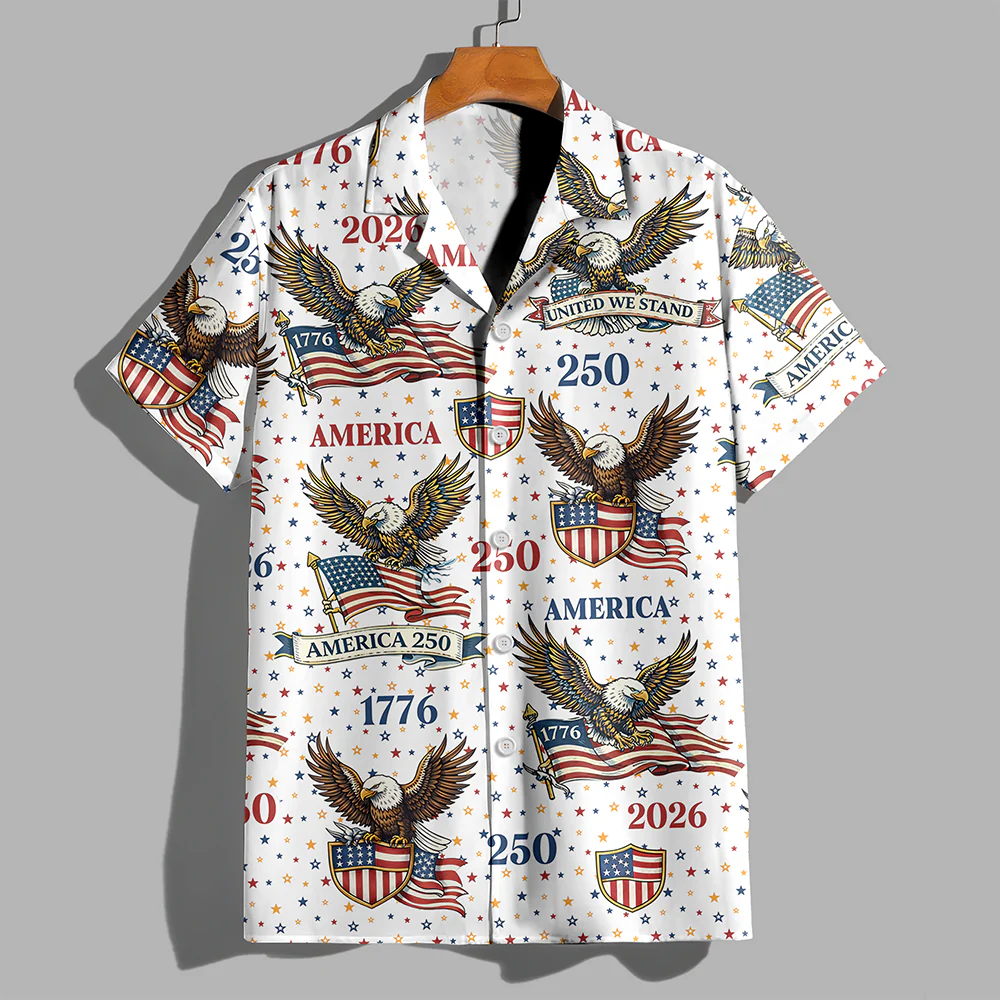 250 Years America 1776-2026 Patriotic Hawaii Shirt HA75 920106 - Image 6