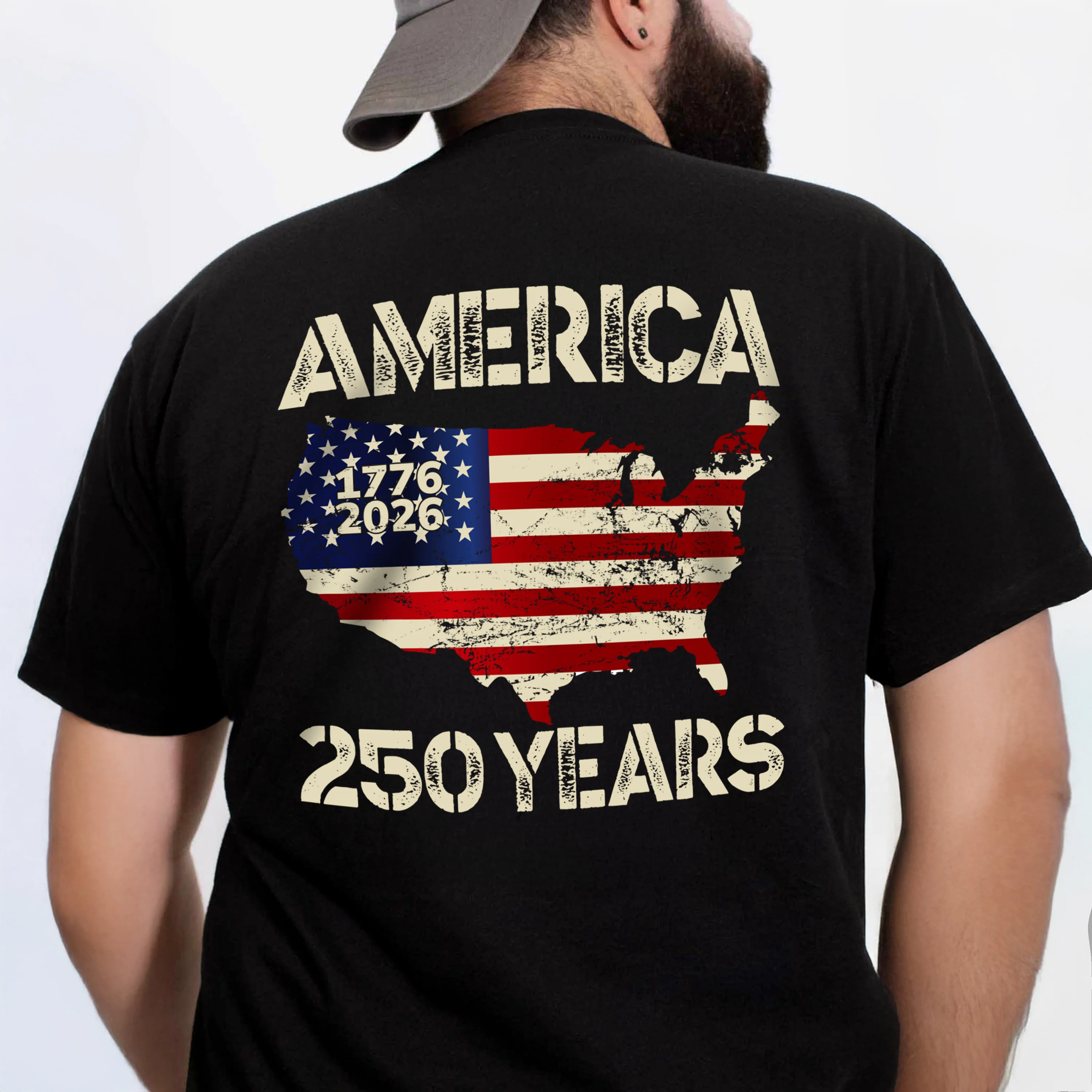 250 Years America Anniversary 250th Independence Day Back Side Dark Shirt HA75 897352 - Image 10