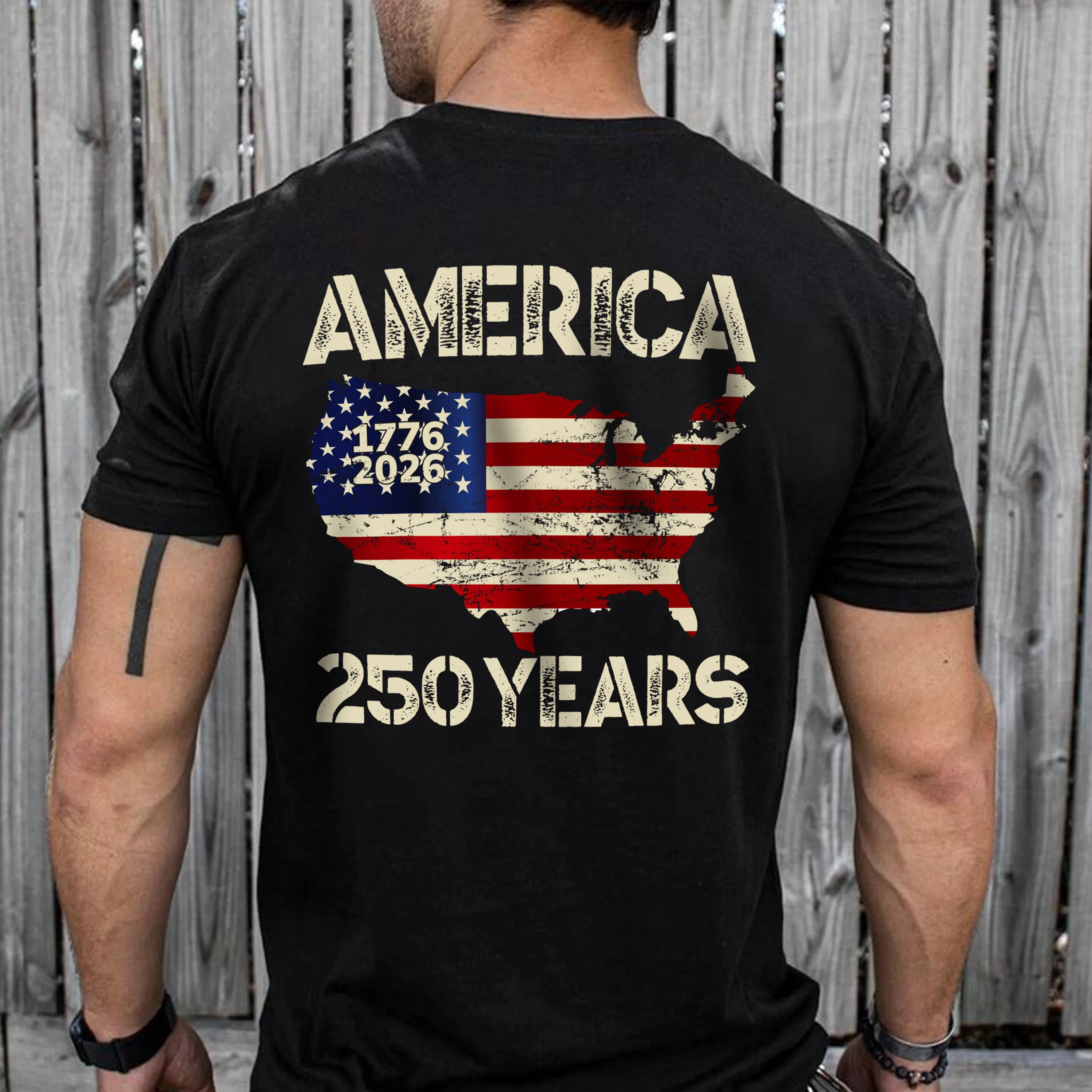 250 Years America Anniversary 250th Independence Day Back Side Dark Shirt HA75 897352 - Image 7