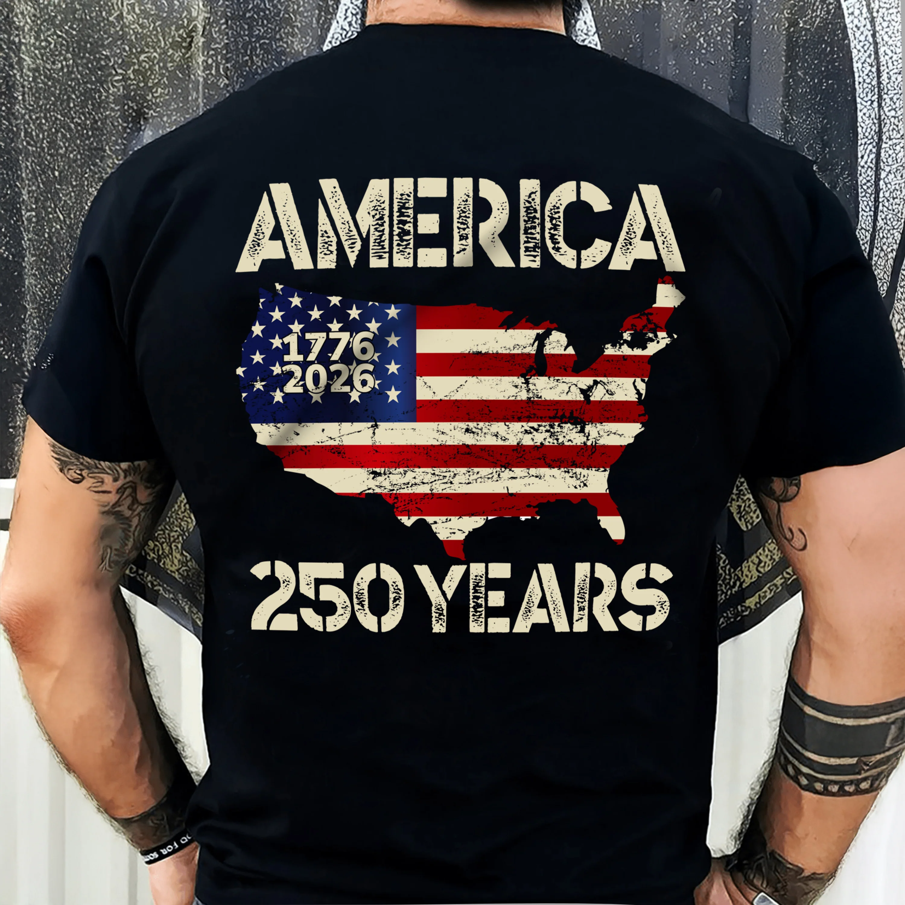 250 Years America Anniversary 250th Independence Day Back Side Dark Shirt HA75 897352 - Image 8