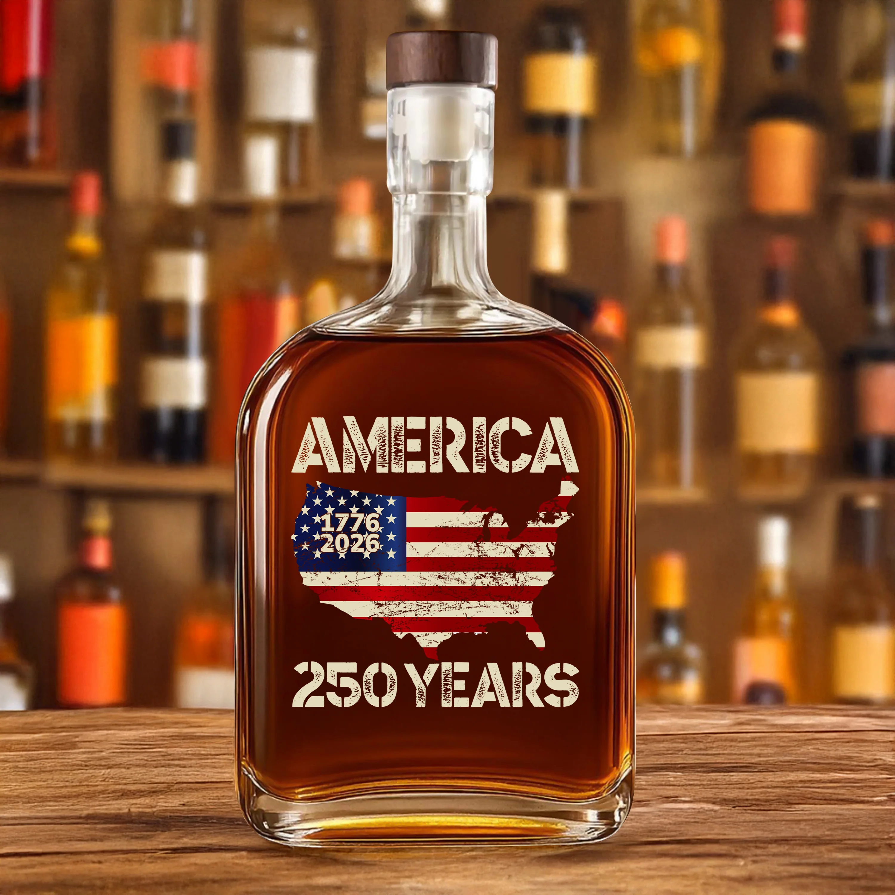 250 Years America Anniversary 250th Independence Day Whiskey Bottle HA75 897360 - Image 4