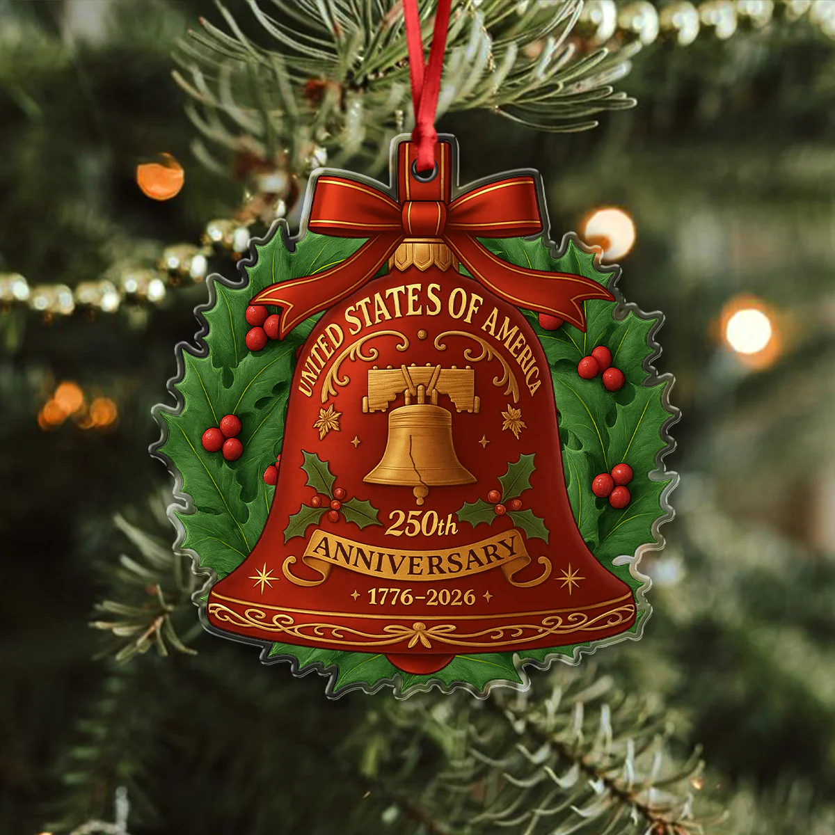 250 Years Anniversary United States of America Acrylic Ornament HA75 897804 - Image 4