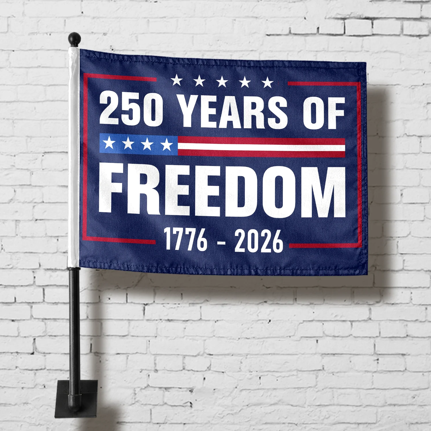 250 Years Of Freedom 1776-2026 4th Of July Car Flag HA75 898860 - Image 2