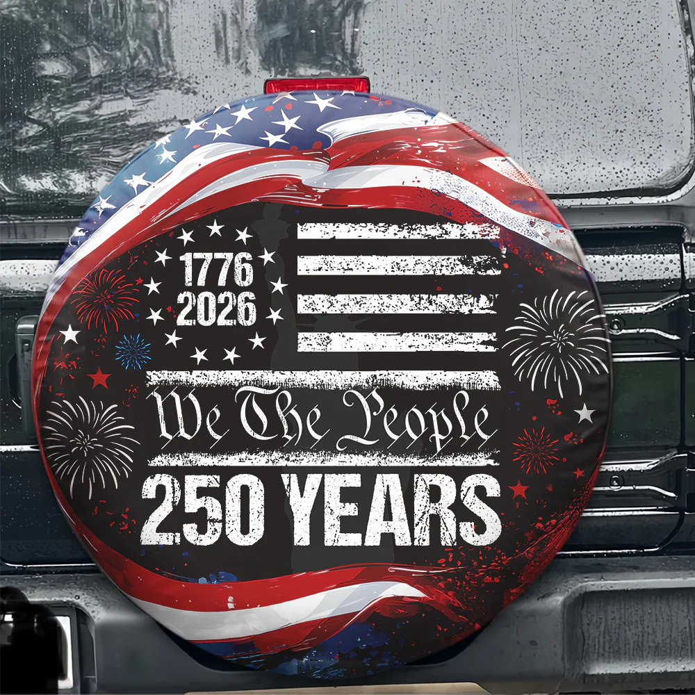 250 Years USA 250th Birthday 1776-2026 Eagle Tire Cover Gift for Family HA75 898592 - Image 2