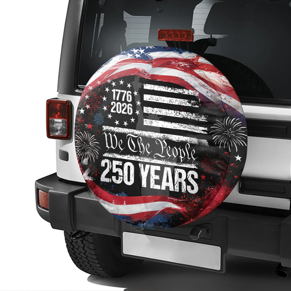 250 Years USA 250th Birthday 1776-2026 Eagle Tire Cover Gift for Family HA75 898592 - Image 3