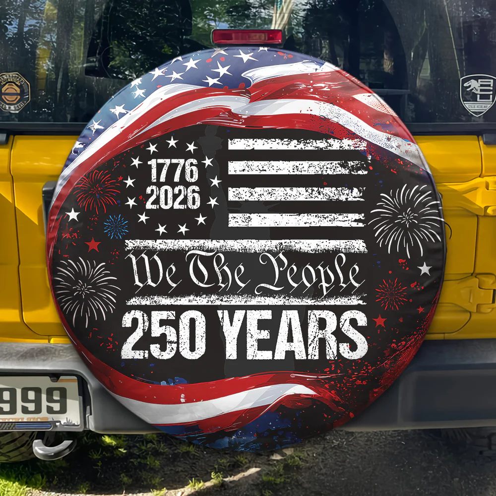 250 Years USA 250th Birthday 1776-2026 Eagle Tire Cover Gift for Family HA75 898592 - Image 4