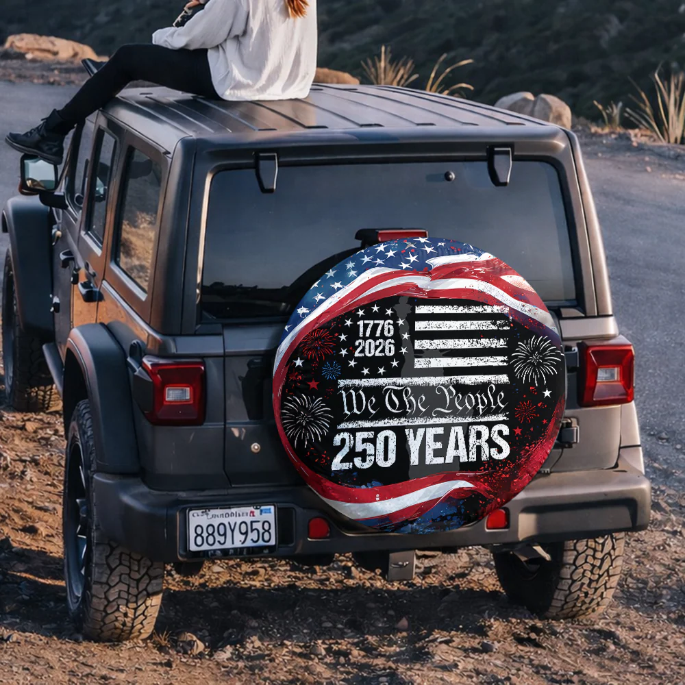 250 Years USA 250th Birthday 1776-2026 Eagle Tire Cover Gift for Family HA75 898592 - Image 6
