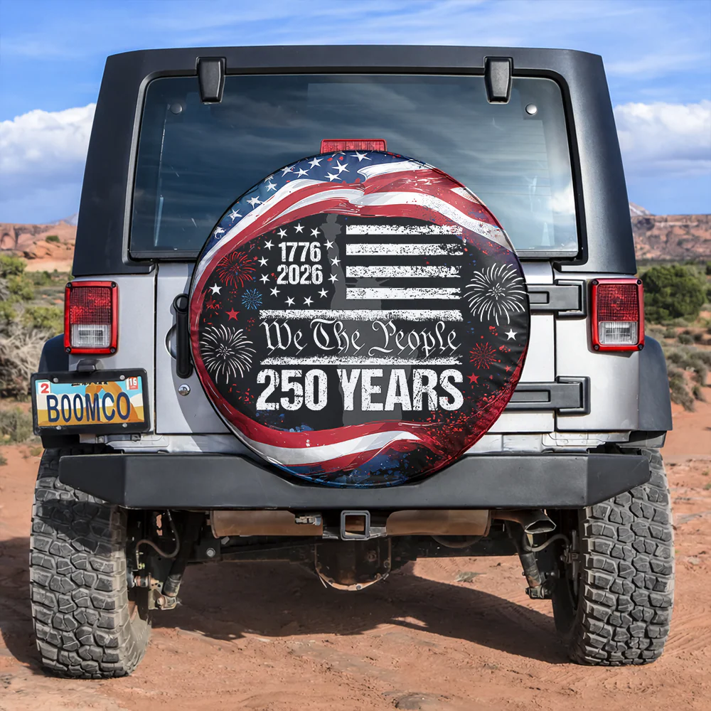 250 Years USA 250th Birthday 1776-2026 Eagle Tire Cover Gift for Family HA75 898592 - Image 7