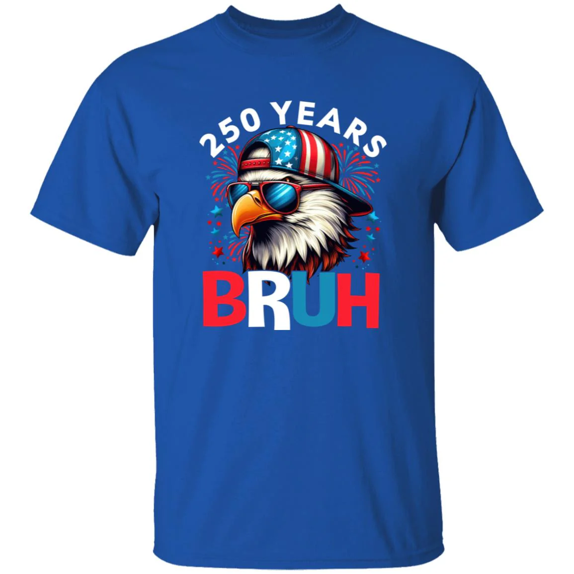 250 Years USA Bruh 250th Birthday 1776-2026 Eagle Flag Dark Shirt HA75 897318 - Image 12