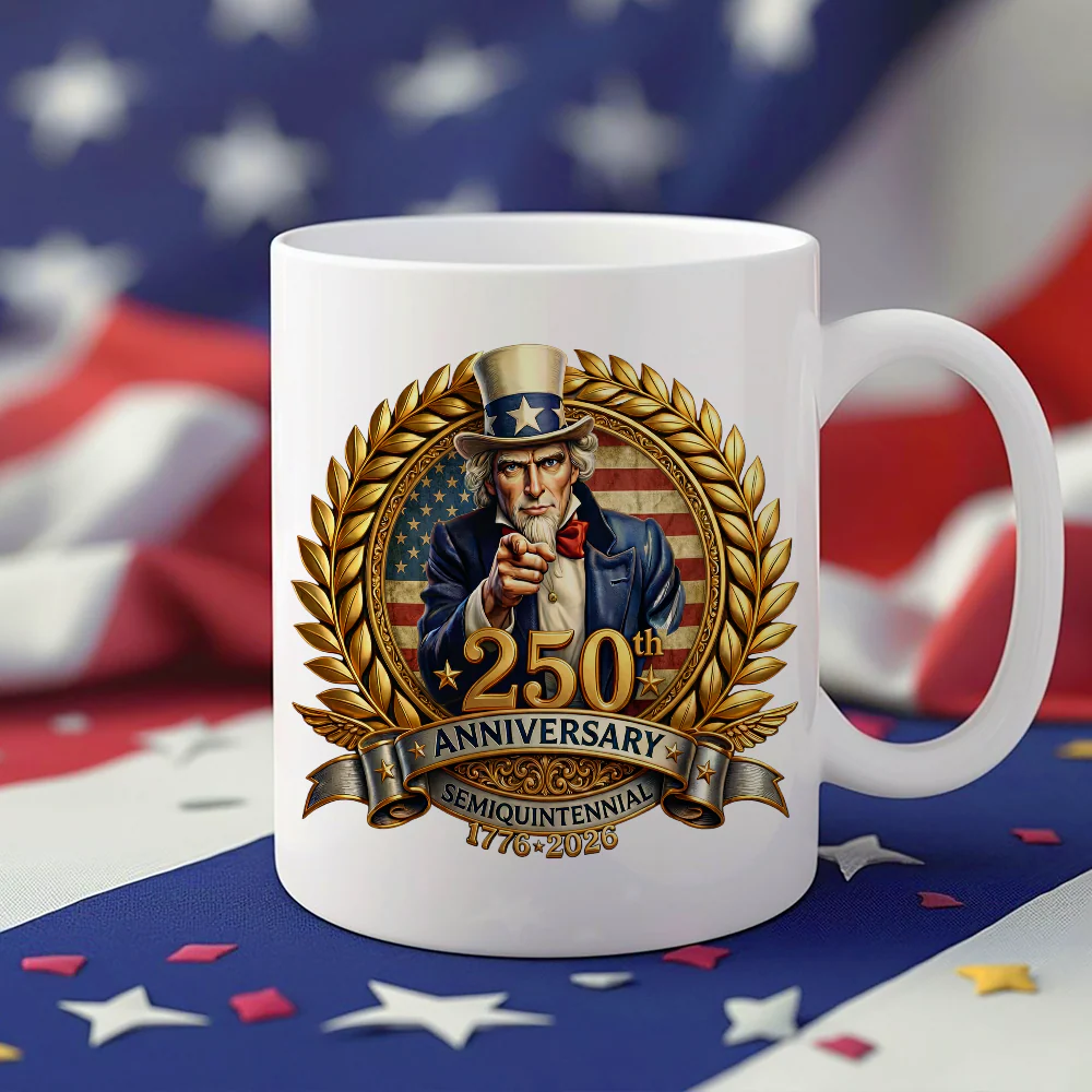 250th Anniversary Semiquintennial 1776 -2026 Patriotic White Mug HA75 898952 - Image 7