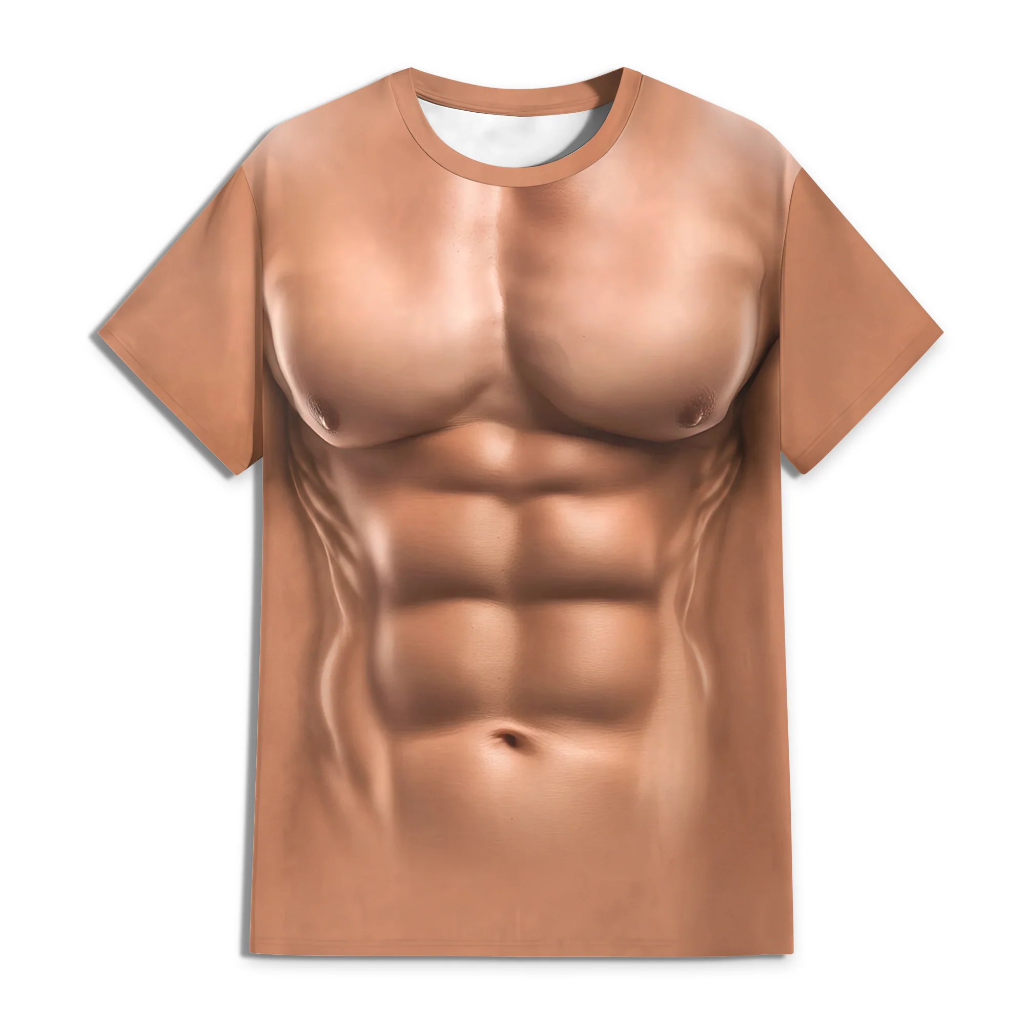 3D Muscle Man - Realistic Six-Pack Abs Funny 3D Shirt HA75 921816 - Image 5