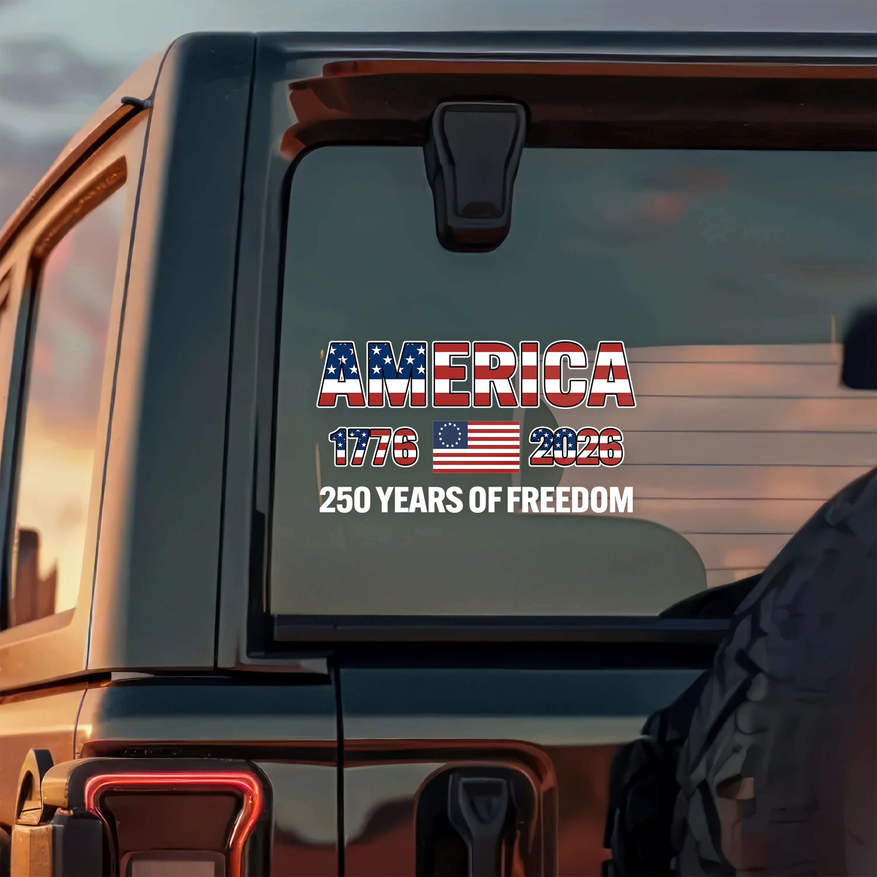 America 1776-2026 250 Years Of Freedom Car Window Decal Sticker HA75 898764 - Image 2
