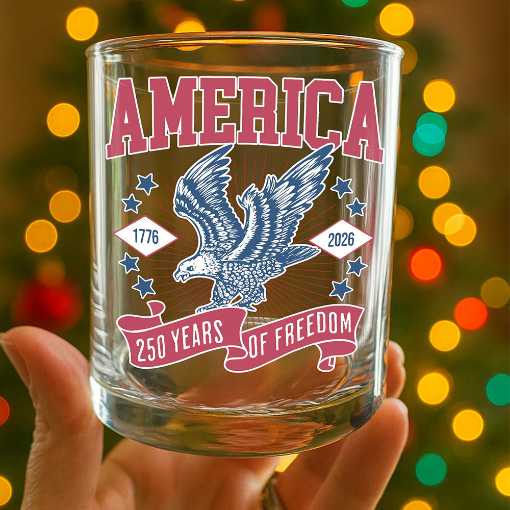 America 1776 - 2026 250 Years Of Freedom Whiskey Glass HA75 897022 - Image 3