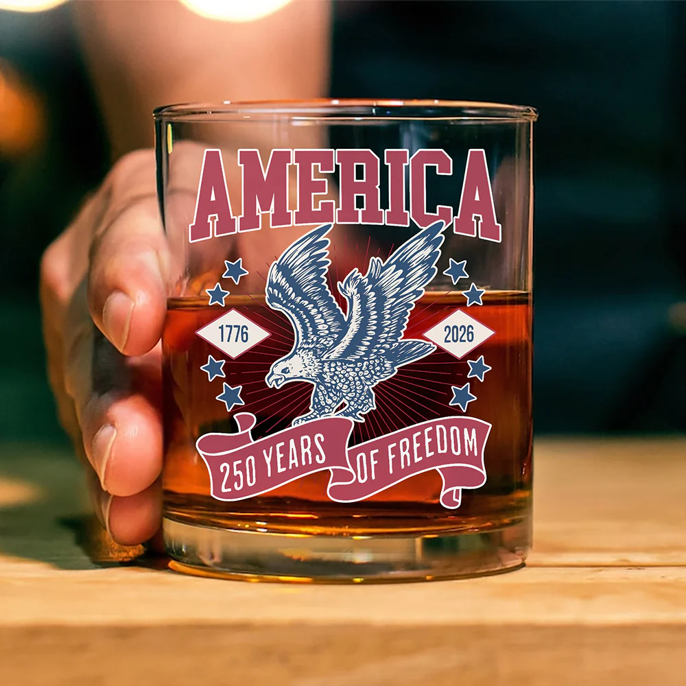 America 1776 - 2026 250 Years Of Freedom Whiskey Glass HA75 897022 - Image 4