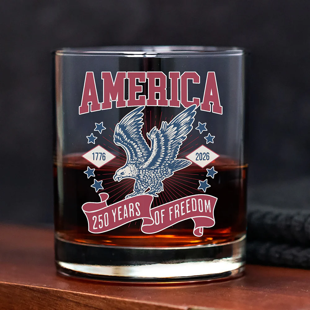 America 1776 - 2026 250 Years Of Freedom Whiskey Glass HA75 897022 - Image 5