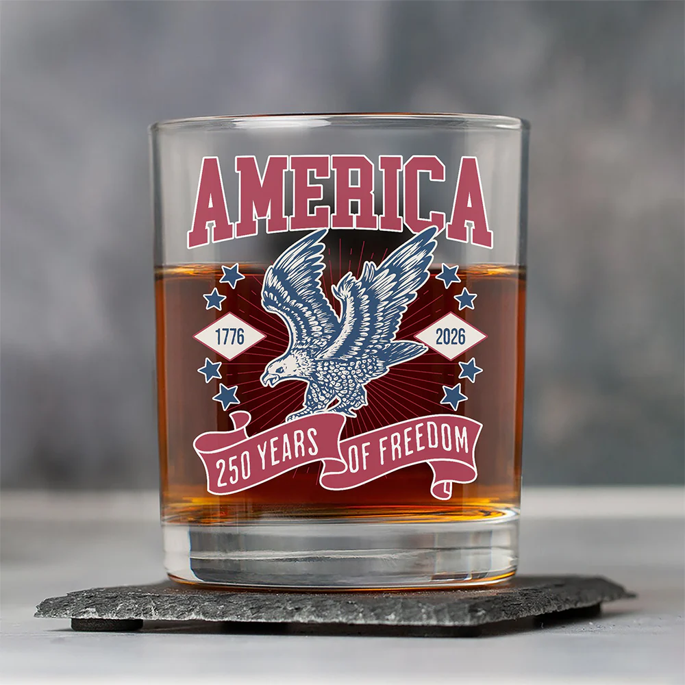 America 1776 - 2026 250 Years Of Freedom Whiskey Glass HA75 897022 - Image 6
