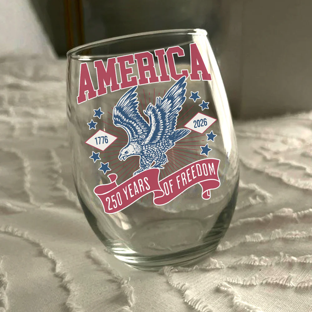 America 1776 - 2026 250 Years Of Freedom Wine Glass HA75 897024 - Image 6