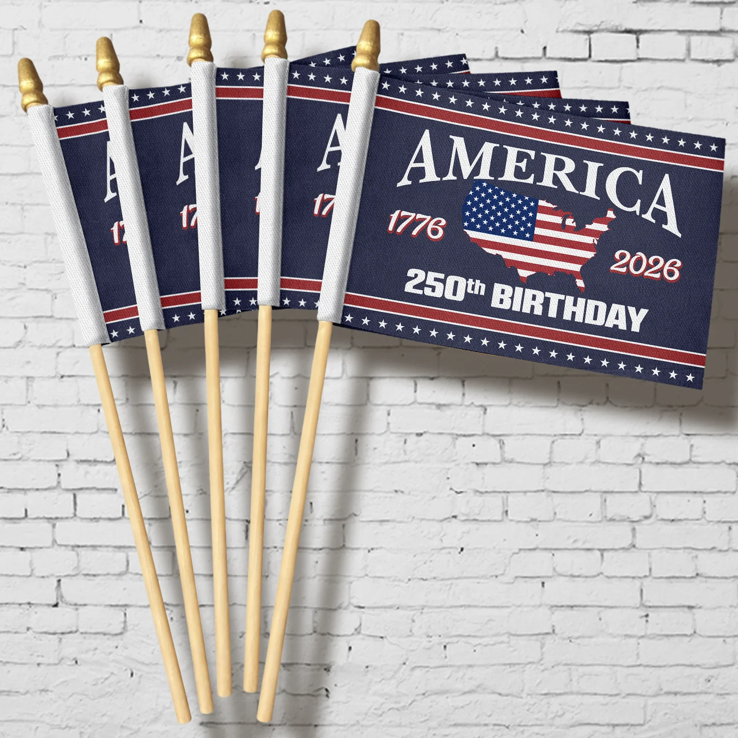 250 Birthday America 1776-2026 Handheld Flag HA75 898854 - Image 3