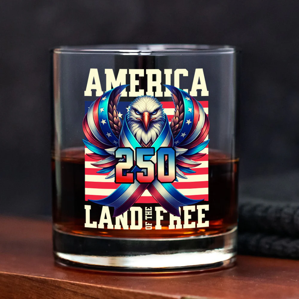 America USA Freedom Liberty Whiskey Glass HA75 897290 - Image 3