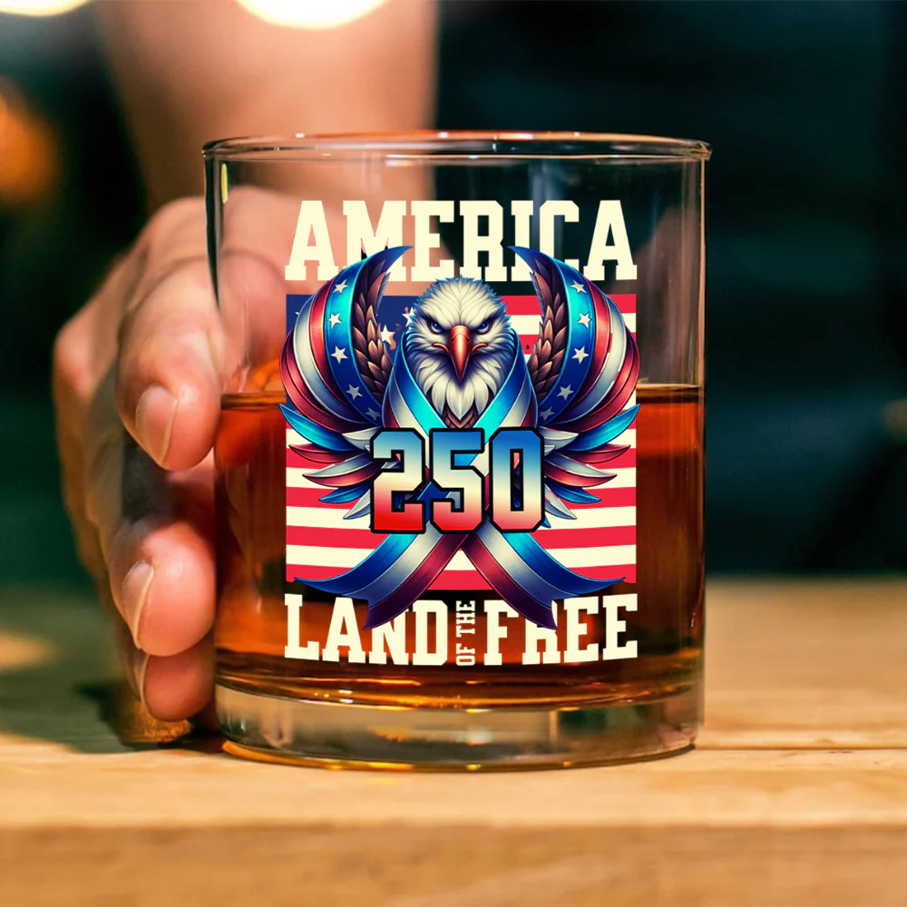 America USA Freedom Liberty Whiskey Glass HA75 897290 - Image 4