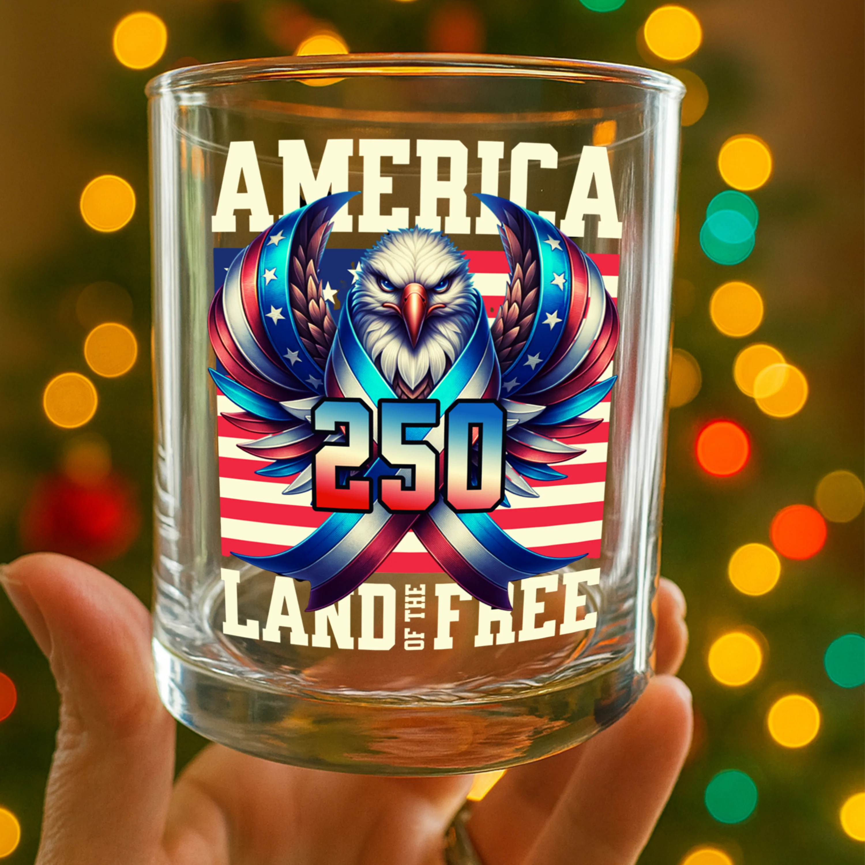 America USA Freedom Liberty Whiskey Glass HA75 897290 - Image 8