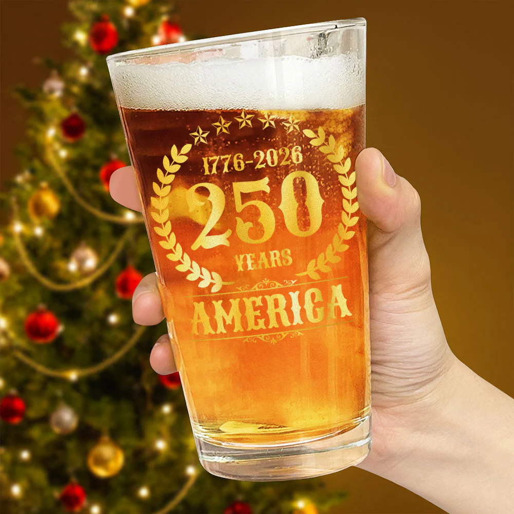 250 Years America Anniversary Print Beer Glass HA75 897426 - Image 3
