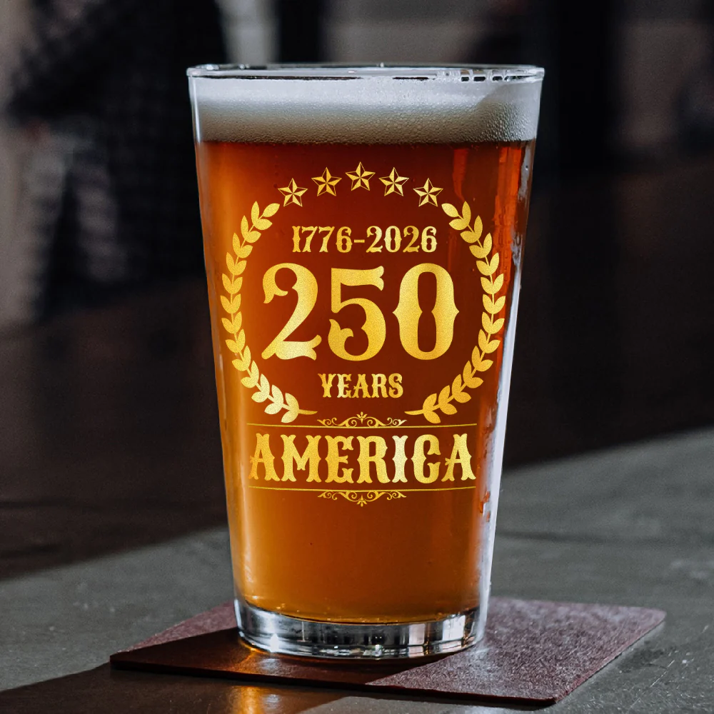 250 Years America Anniversary Print Beer Glass HA75 897426 - Image 4
