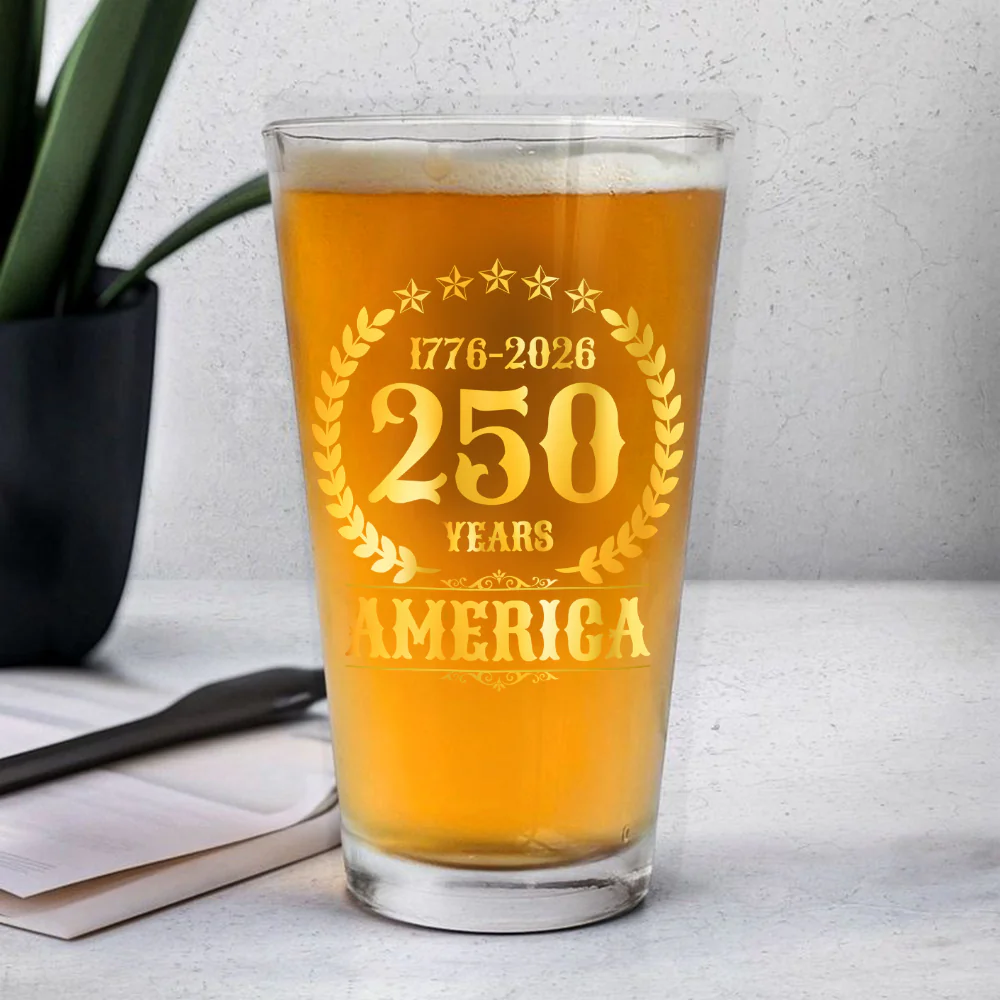 250 Years America Anniversary Print Beer Glass HA75 897426 - Image 6