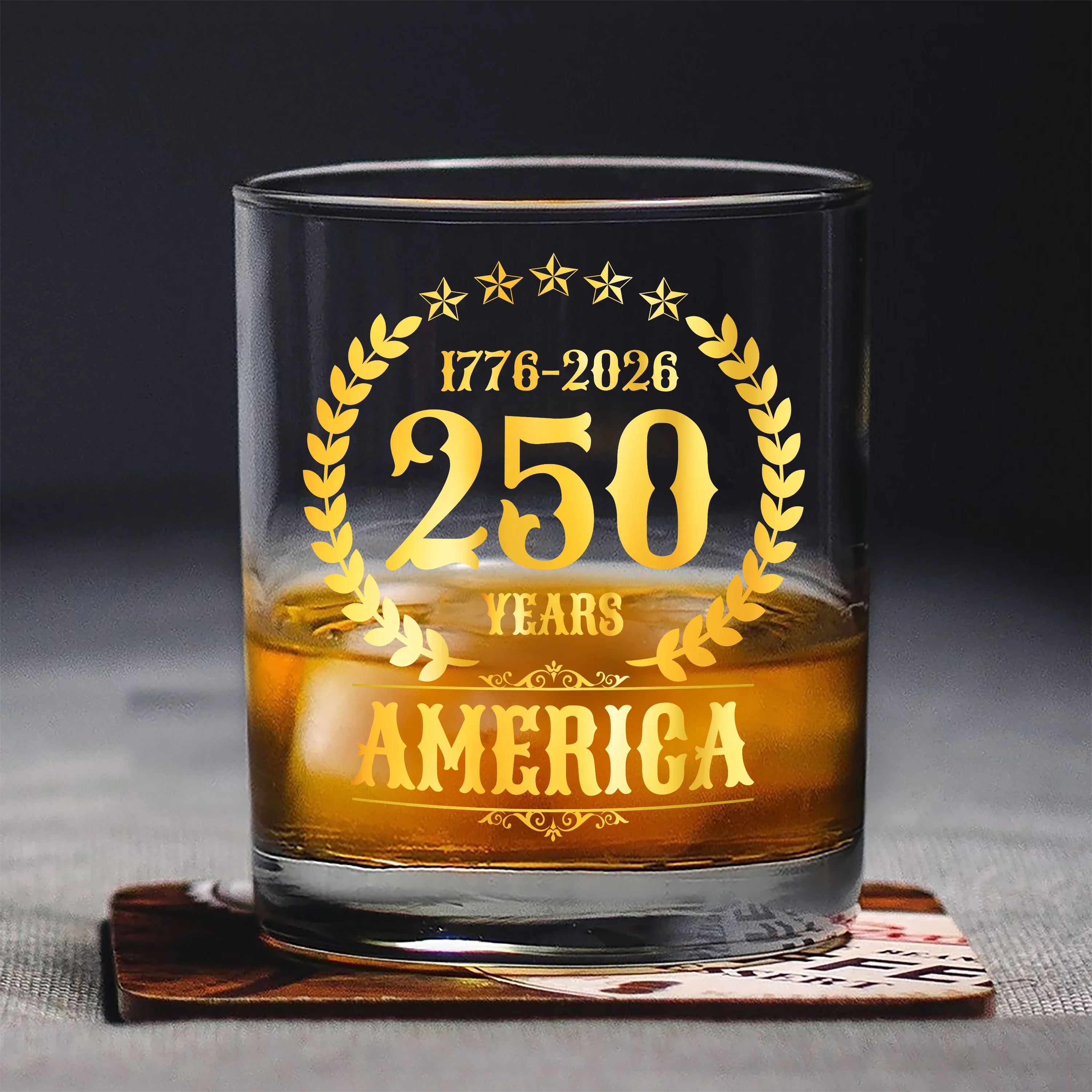 250 Years America Anniversary Whiskey Glass HA75 897424 - Image 3