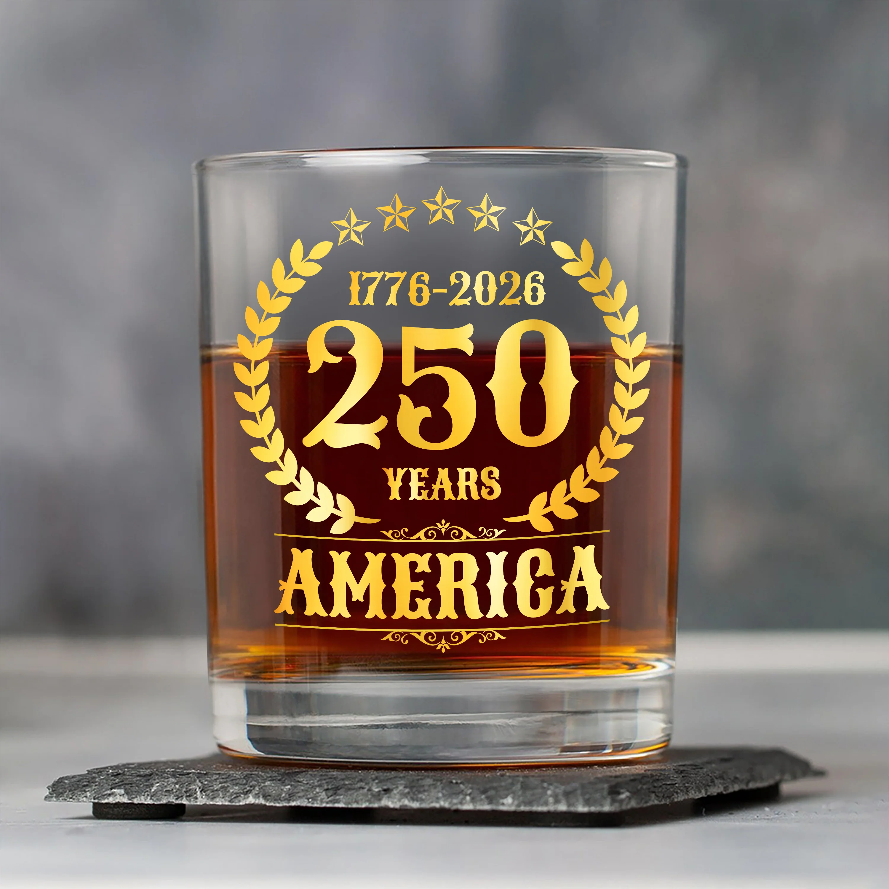 250 Years America Anniversary Whiskey Glass HA75 897424 - Image 5
