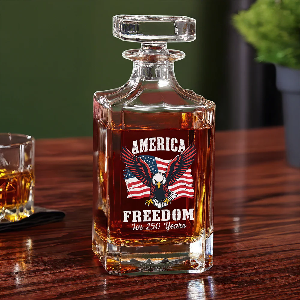 250 Years of Freedom America Patriotic Eagle Flag Decanter HA75 897340 - Image 6