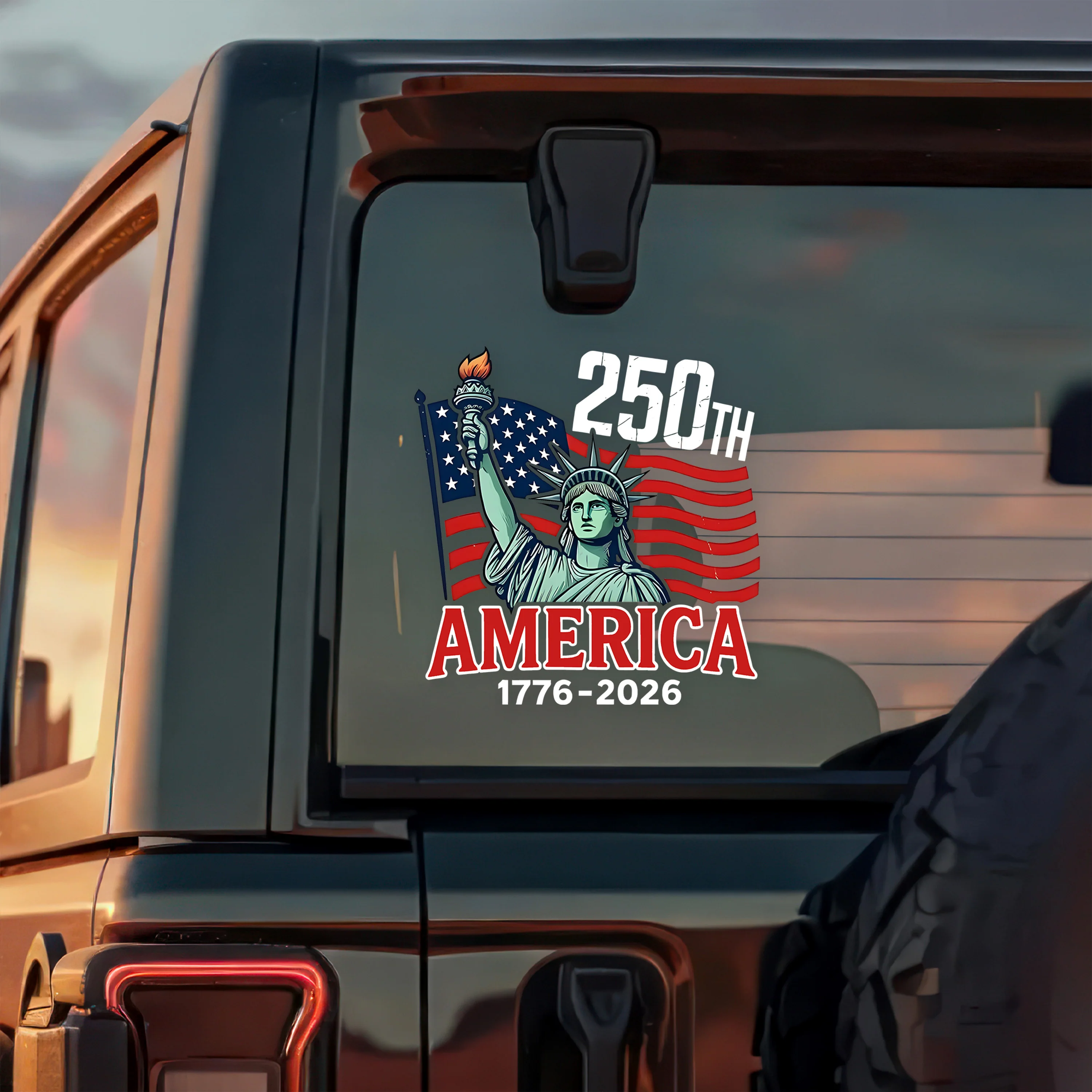 America 250th Anniversary 1776–2026 Patriotic Car Window Decal Sticker HA75 898766 - Image 5