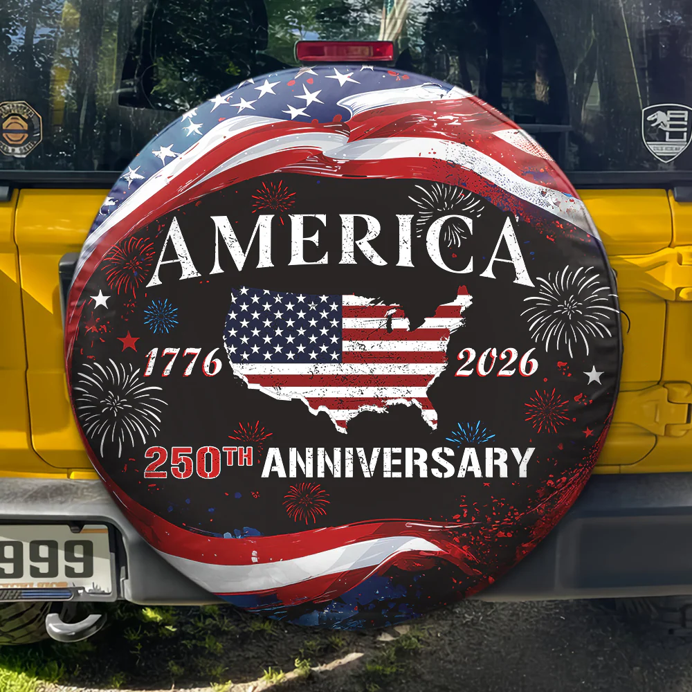 America 250th Anniversary Tire Cover Gift for Family HA75 920838 - Image 4